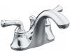 Kohler Forte K-10270-4A-CP Polished Chrome 4" Centerset Lavatory Faucet with Traditional Lever Handles