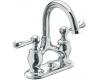 Kohler Lyntier K-10331-4-BV Vibrant Brushed Bronze 4" Centerset Lavatory Faucet with Lever Handles