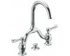 Kohler Lyntier K-10332-4-AF Vibrant French Gold 8" Widespread Lavatory Faucet with Lever Handles