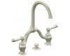 Kohler Lyntier K-10332-4-BN Vibrant Brushed Nickel 8" Widespread Lavatory Faucet with Lever Handles