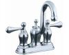 Kohler Bellhaven K-11550-4-BRZ Oil-Rubbed Bronze Centerset Lavatory Faucet with Lever Handles