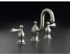 Kohler Bellhaven K-11551-4-BN Vibrant Brushed Nickel Widespread Lavatory Faucet with Lever Handles