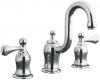 Kohler Bellhaven K-11551-4-BRZ Oil-Rubbed Bronze Widespread Lavatory Faucet with Lever Handles