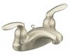Kohler Coralais K-15241-4-BN Vibrant Brushed Nickel Centerset Lavatory Faucet with Pop-Up Drain and Lever Handles
