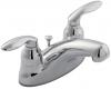 Kohler Coralais K-15241-4-CP Polished Chrome Centerset Lavatory Faucet with Pop-Up Drain and Lever Handles