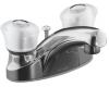 Kohler Coralais K-15241-7-CP Polished Chrome Centerset Lavatory Faucet with Pop-Up Drain and Sculptured Acrylic Handles