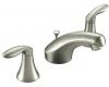 Kohler Coralais K-15261-4-BN Vibrant Brushed Nickel Widespread Lavatory Faucet with Lever Handles