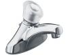 Kohler Coralais K-15681-F-G Brushed Chrome Single-Control Centerset Lavatory Faucet with Sculptured Acrylic Handle