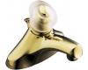 Kohler Coralais K-15681-F-PB Vibrant Polished Brass Single-Control Centerset Lavatory Faucet with Sculptured Acrylic Handle