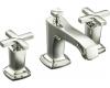 Kohler Margaux K-16232-3-SN Vibrant Polished Nickel 8-16" Widespread Lavatory Faucet with Cross Handles