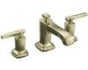 Kohler Margaux K-16232-4-AF Vibrant French Gold 8-16" Widespread Lavatory Faucet with Lever Handles