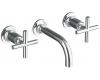 Kohler Purist K-T14412-3-BV Brushed Bronze Wall Mount Vessel Faucet with Cross Handles