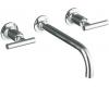 Kohler Purist K-T14414-4-BV Brushed Bronze Wall Mount Vessel Faucet with Lever Handles