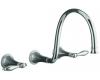 Kohler Finial Traditional K-T344-4M-BV Vibrant Brushed Bronze Wall-Mount Vessel Faucet Trim with Lever Handles