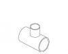 Kohler 1005971 Part - Tee- Pvc- 1.5 X 1.5 X 1