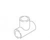 Kohler 1005972 Part - Tee- Pvc- 1.25 X 1.25 X 1