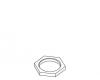 Kohler 1006836-RP Part - Rough Plate Nut- 1-3/" Hex