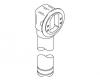 Kohler 1009699 Part - Elbow & Tube Sa- Overflow- 1.5"