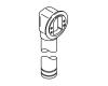 Kohler 1009707 Part - Elbow & Tube Sa- Overflow- 1.5"