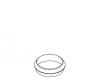 Kohler 1010161-CP Part - Polished Chrome Trim Ring- Bath Handle