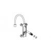 Kohler 1011614-CP Part - Polished Chrome Body Spray Cart- Bottom Lh