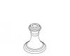 Kohler 1015101-CP Part - Polished Chrome Handle Bell Kohler 1015101-CP Part - Polished Chrome Handle Bell