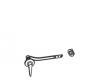 Kohler 1022562-AF Part - Vibrant French Gold Trip Lever Kit