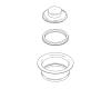 Kohler 1034674-BN Part - Brushed Nickel Disposal Flange With Stopper