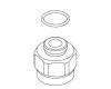 Kohler 1069098-BS Part - Brushed Stainless Leg Nut Kit- Deck Mount