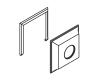 Kohler 1086731-BN Part - Brushed Nickel Face Plate Assembly B&S- Square