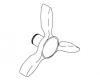 Kohler 1087092-BV Part - Vibrant Brushed Bronze Handle- Tri Kohler 1087092-BV Part - Vibrant Brushed Bronze Handle- Tri