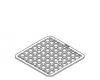 Kohler 1087472-G Part - Brushed Chrome Strainer Plate Square