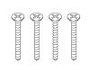 Kohler 1093619-BS Part - Brushed Stainless Screw Kit