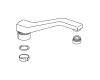 Kohler 1094599-G Part - Brushed Chrome Spout Assembly