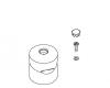 Kohler 1095583-CP Part - Polished Chrome Temperature Handle Kit