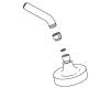 Kohler 1152949-BN Part - Brushed Nickel Showerhead And Arm Kit- S.F.