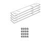 Kohler 1172606-BTG Part - Glass Shelf Kit- 22"