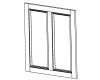 Kohler 1238067-1WA Part - Door 24-3/16" X 28-3/8"