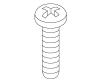 Kohler 1239782-C Part - Screw, 1/4-20 Phil Ph 1.5 Silv