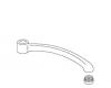 Kohler 29850-BN Part - Brushed Nickel Spout & Aerator Assembly Kohler 29850-BN Part - Brushed Nickel Spout & Aerator Assembly
