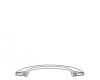 Kohler 31434-CP Part - Polished Chrome Grip Rail- 9596