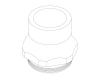 Kohler 34166-BC Part - Bright Chrome Packing Nut