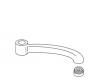 Kohler 38687-BN Part - Brushed Nickel Spout & Aerator Assembly