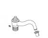 Kohler 55940-CP Part - Polished Chrome Spout Assembly Bath