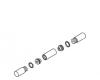 Kohler 57118-CP Part - Polished Chrome Handle Kit With Acrylic Endpieces- Pair Kohler 57118-CP Part - Polished Chrome Handle Kit With Acrylic Endpieces- Pair
