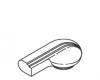 Kohler 57332-CP Part - Polished Chrome Handle- Mach- Sm- Cold Kohler 57332-CP Part - Polished Chrome Handle- Mach- Sm- Cold