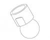 Kohler 57346-0 Part - White Ball Joint Assembly Kohler 57346-0 Part - White Ball Joint Assembly