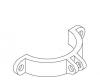 Kohler 73027-CP Part - Polished Chrome Bracket- L.H. Kohler 73027-CP Part - Polished Chrome Bracket- L.H.