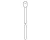 Kohler 74709-CP Part - Polished Chrome Lift Rod S.A.