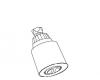 Kohler 75305-CP Part - Polished Chrome Showerhead Assembly